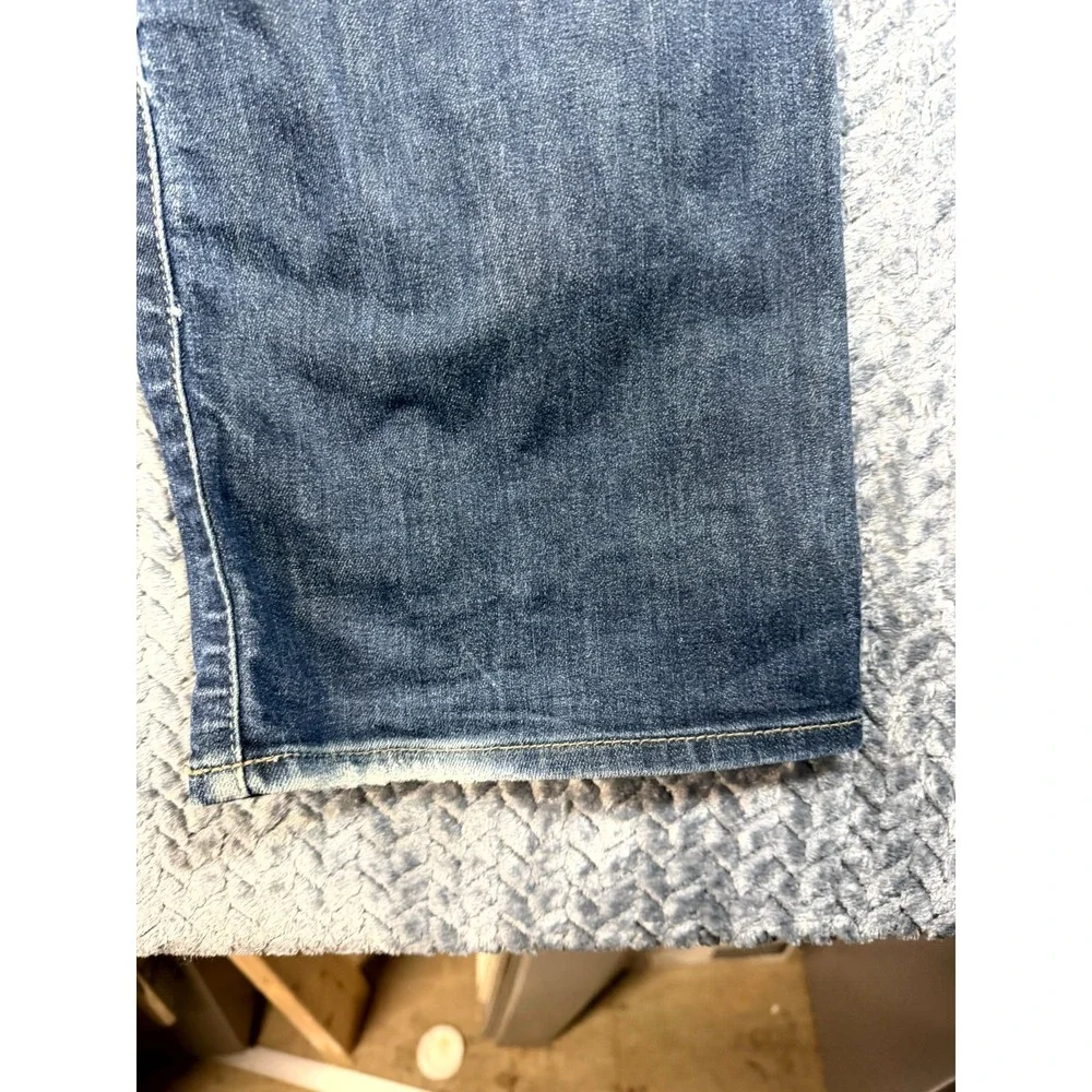 7 For All Mankind Austyn‎ Straight Leg Jeans Mens 33 Blue Denim Cotton Mid Rise